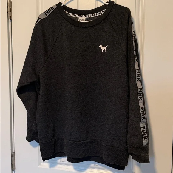 Victoria’s Secret Pink Rainbow Crest Sweatshirt Sz M - Picture 2 of 10